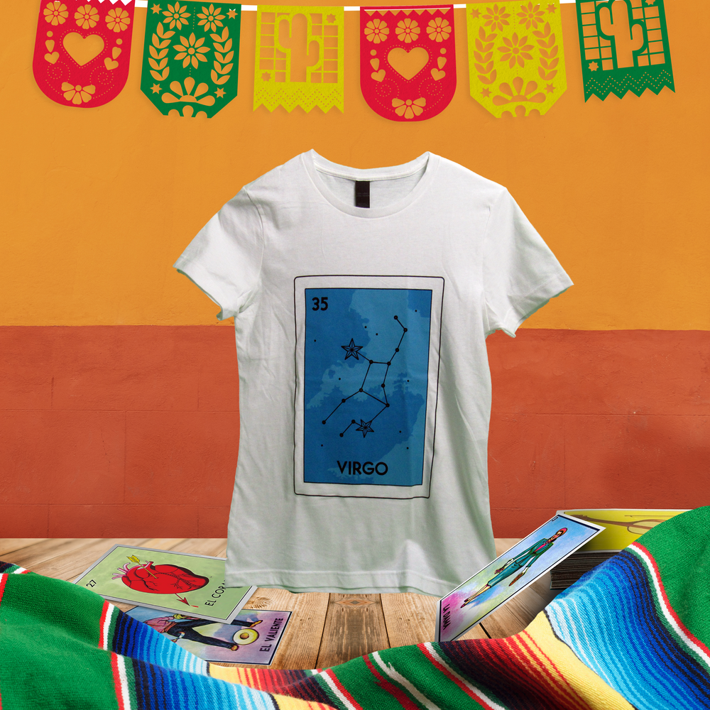 
                  
                    Playera "La Estrella Virgo" - Loteria Mexicana
                  
                