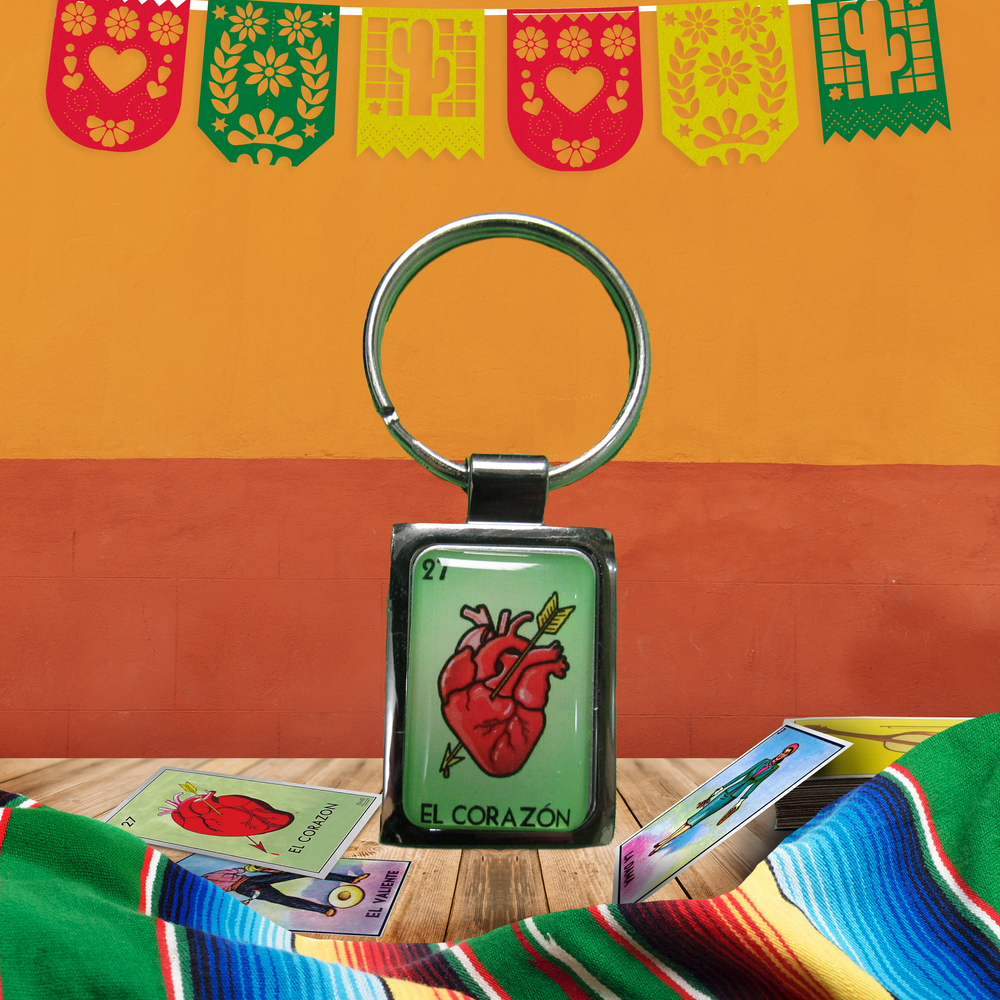 
                  
                    Llavero "El Corazón" - Loteria Mexicana
                  
                